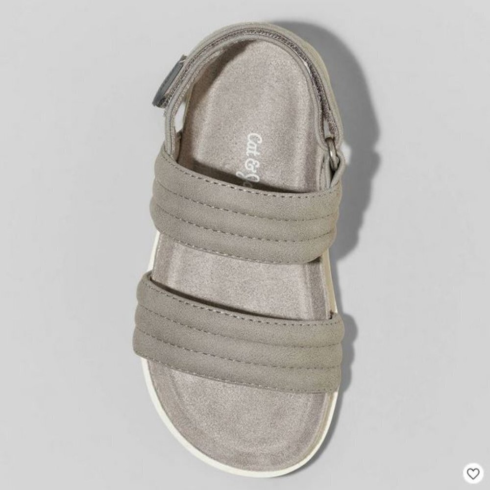 Cat & Jack Gray Kids Sandals - Picture 3 of 4